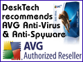 DeskTech recommends AVG Anti-Virus and Anti-Spyware